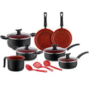 Jogo de Panela Prestigio 10 Peças - Aço Inox Duble Anti-Aderente 5 em 1 + BRINDE: Kit Utensílios